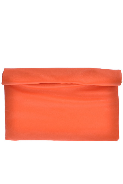 orange lunchbag clutch