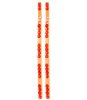Orange Crystal Stick Linear Drop Earrings