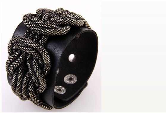 Leather cuff bracelet