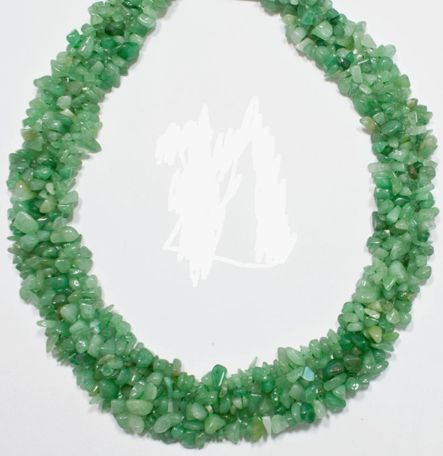 Jade bead necklace