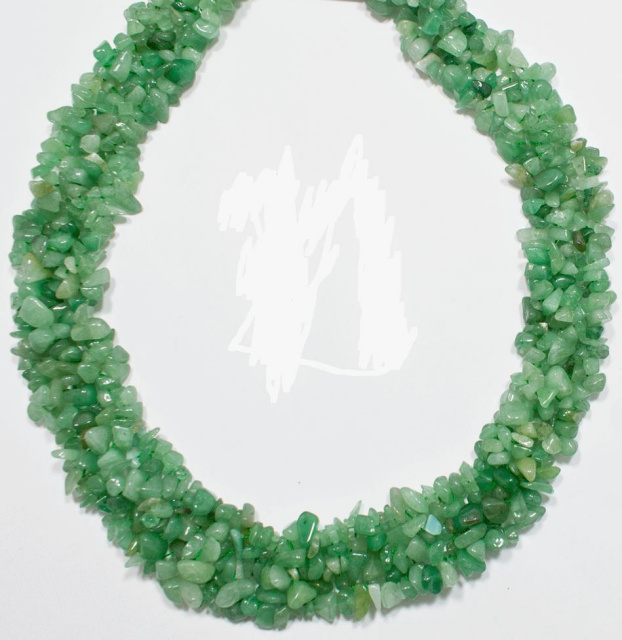 Jade bead necklace