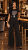 Afro Red Earrings Rhinestone  Embellished T-Shirt