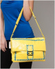 Yellow Foldover Satchel W