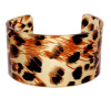 Leopard Animal Print Multicolor Cuff Bracelet Set