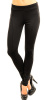 Black Panel Ponte Slim Stretch Pants