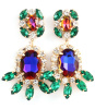 Emerald Crystal Shourouk Earrings