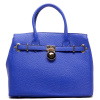 Blue Classic Padlock Tote Handbag