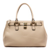 Off White Nude  Classic Padlock Satchel Handbag